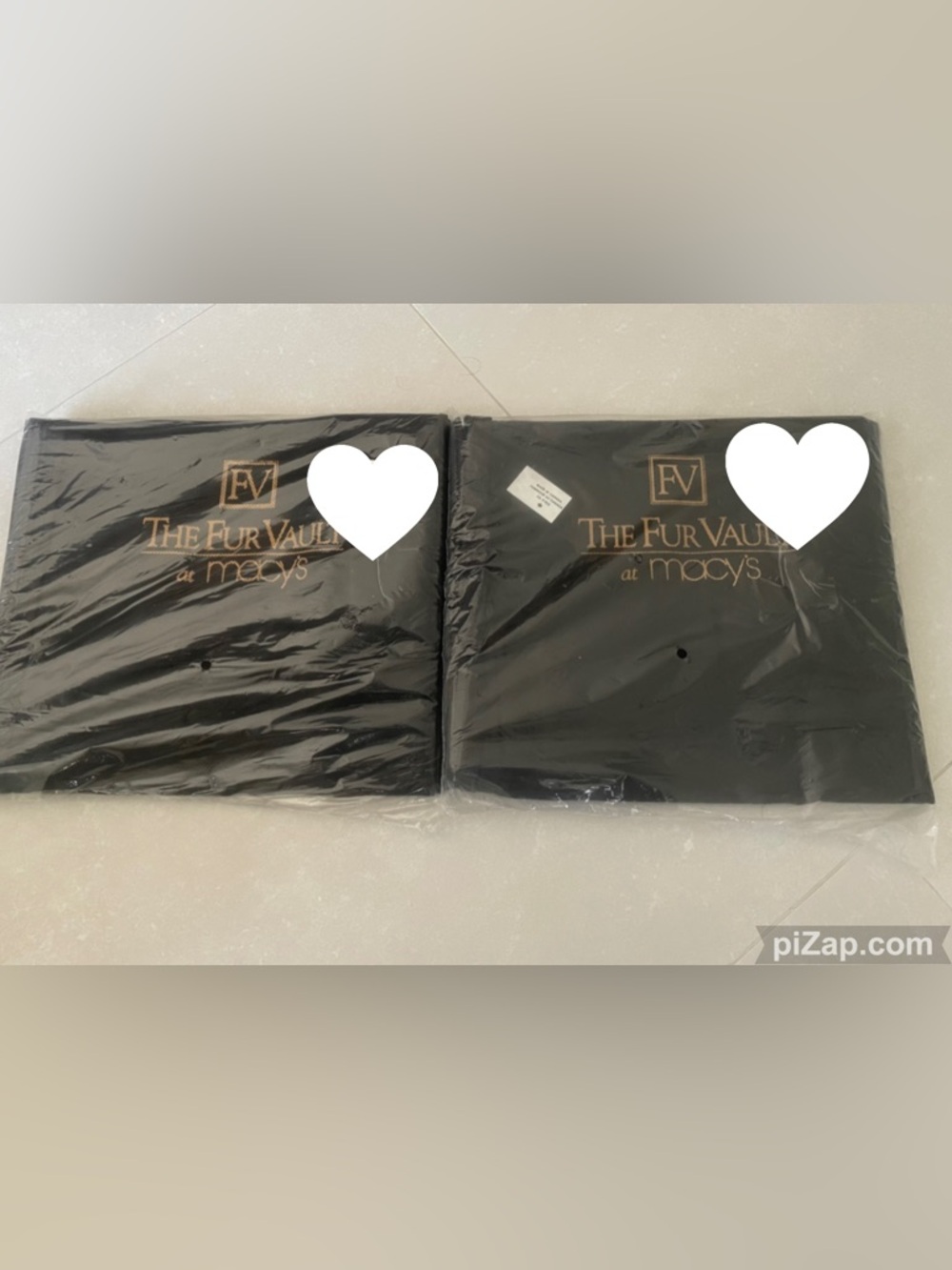 The Fur Vault at Macy’s - Black Garment Clothes Zip Up Storage Bag X 2 - NEW